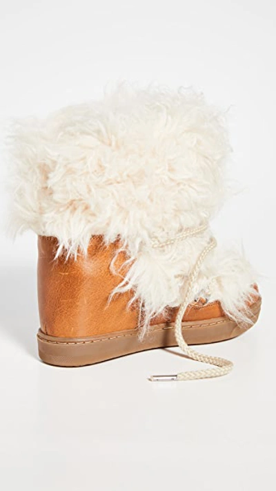 Shop Isabel Marant Nowles Boots In Natural