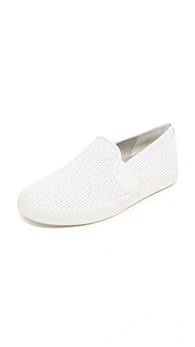 Shop Vince Blair Slip On Sneakers White