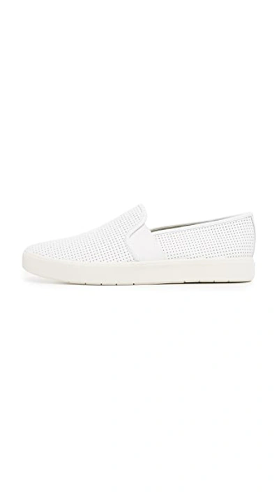 Shop Vince Blair Slip On Sneakers White