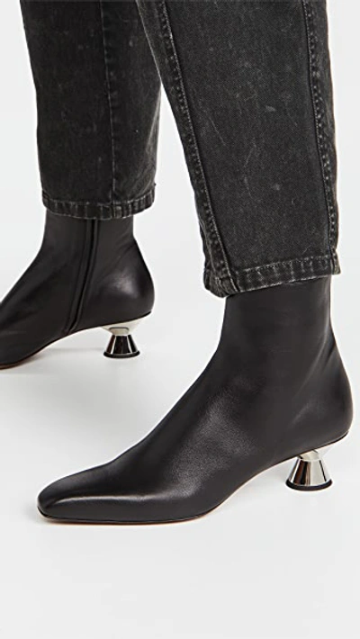 Shop Proenza Schouler Low Heel Booties In Black