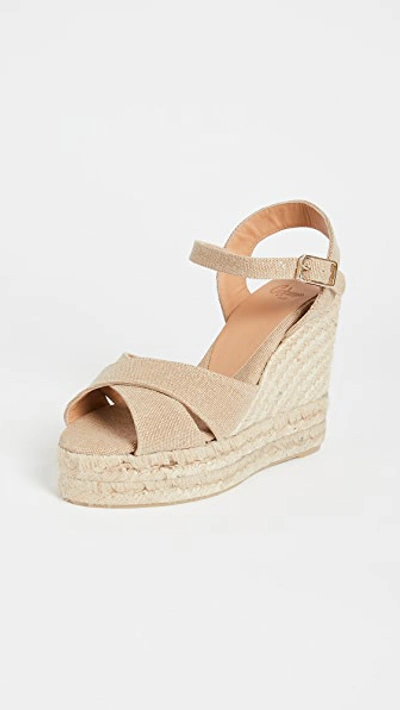 Shop Castaã±er Blaudell Espadrille Wedge Sandals Sand