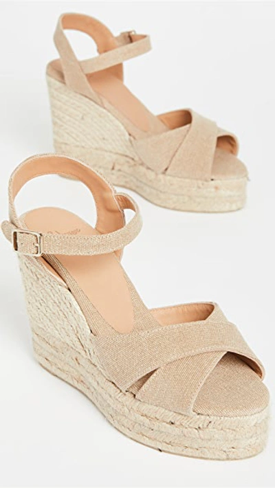 Shop Castaã±er Blaudell Espadrille Wedge Sandals Sand