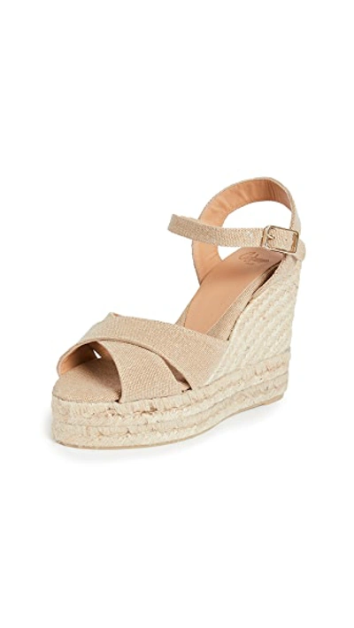 Shop Castaã±er Blaudell Espadrille Wedge Sandals Sand