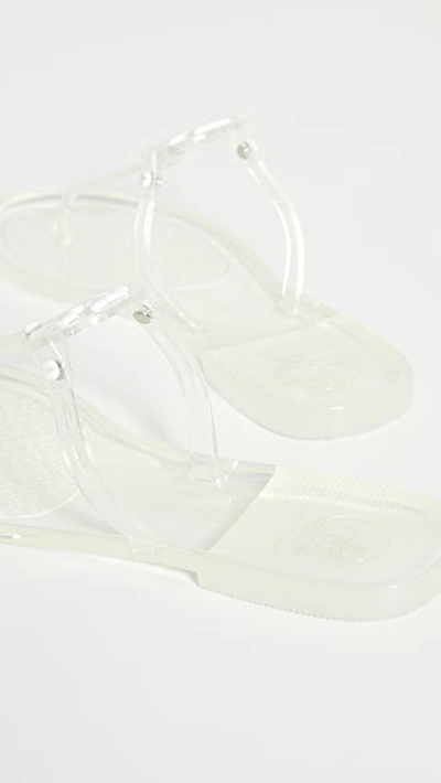 Tory Burch Mini Miller Jelly Flat Thong Sandals In Clear