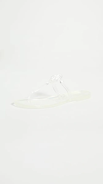 Tory Burch Mini Miller Jelly Flat Thong Sandals In Clear