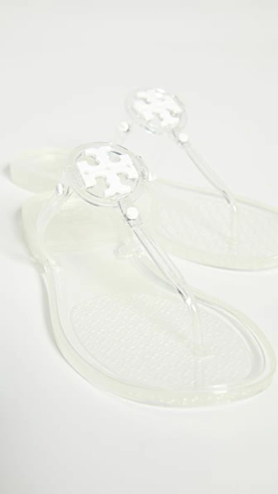 Tory Burch Mini Miller Jelly Flat Thong Sandals In Clear