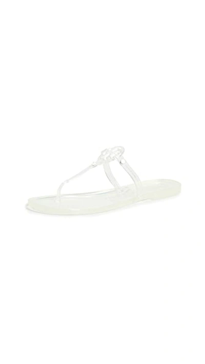 Tory Burch Mini Miller Jelly Flat Thong Sandals In Clear