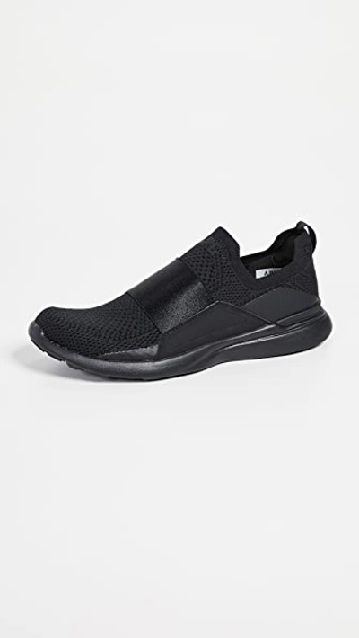 Shop Apl Athletic Propulsion Labs Techloom Bliss Sneakers In Black/black