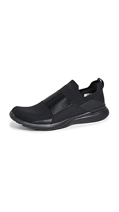 Shop Apl Athletic Propulsion Labs Techloom Bliss Sneakers In Black/black