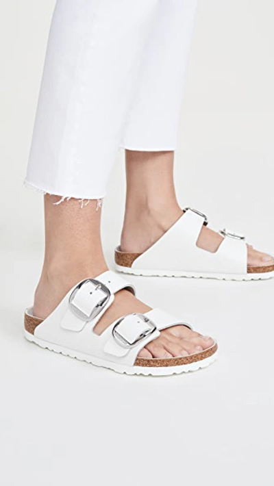 Shop Birkenstock Arizona Big Buckle Sandals White