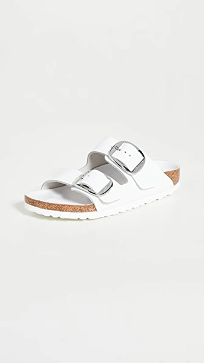 Shop Birkenstock Arizona Big Buckle Sandals White