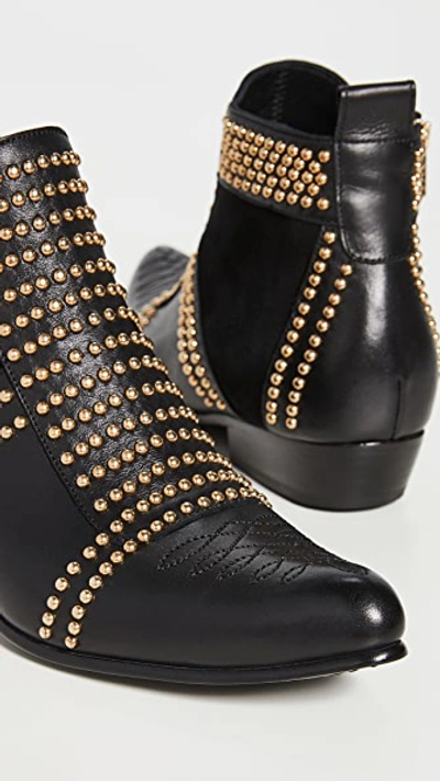 Shop Anine Bing Charlie Boots In Gold