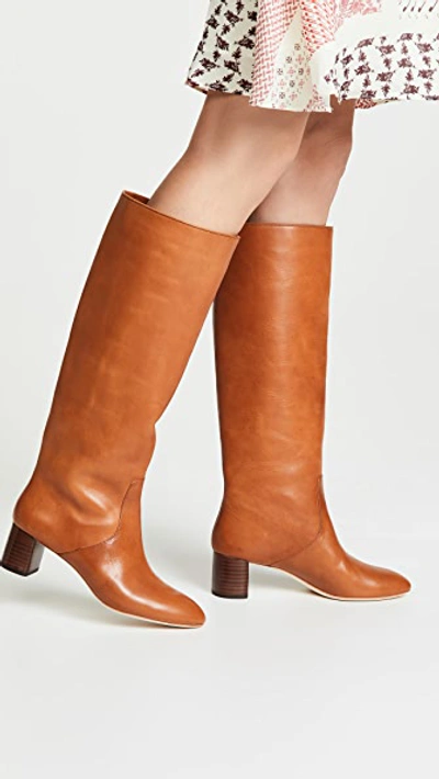 Shop Loeffler Randall Gia Tall Boots Cognac