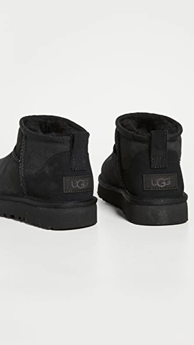 Ugg Classic Ultra Mini Boots Black In Black