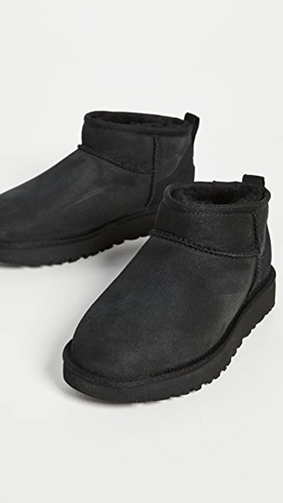 Ugg Classic Ultra Mini Boots Black In Black