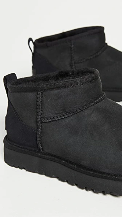 Ugg Classic Ultra Mini Boots Black In Black