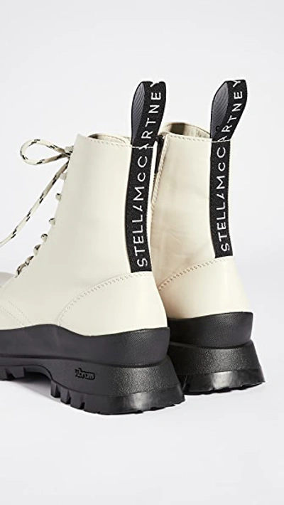 Shop Stella Mccartney Trace Boots In 9013 Ivory Multi