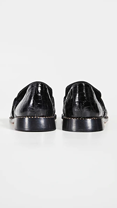 Shop Freda Salvador Tash D'orsay Loafers Black