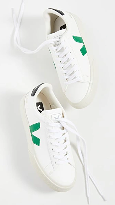 Veja Perforated Toe Trainers In Leather Extra White Cyprus ModeSens