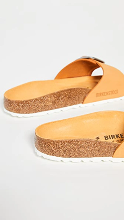 Shop Birkenstock Madrid Big Buckle Sandals In Apricot