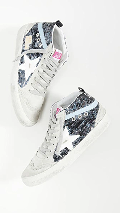 Shop Golden Goose Mid Star Sneakers In Multi/white