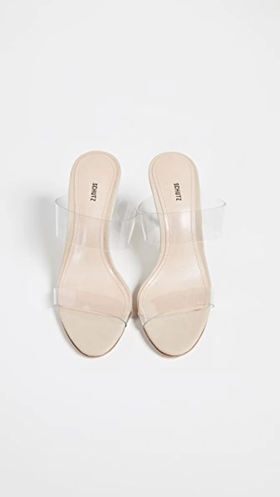 Schutz Ariella Strappy Sandals In Transparent