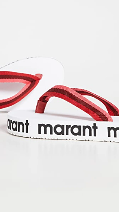 Shop Isabel Marant Tae Sandals In Red