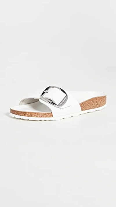 Shop Birkenstock Madrid Big Buckle Sandals White