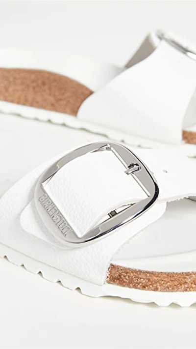 Birkenstock Madrid Narrow Big Buckle Leather Sandal In White