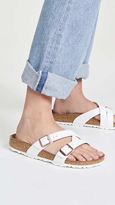 Birkenstock Yao Cross strap Sandals In New White ModeSens
