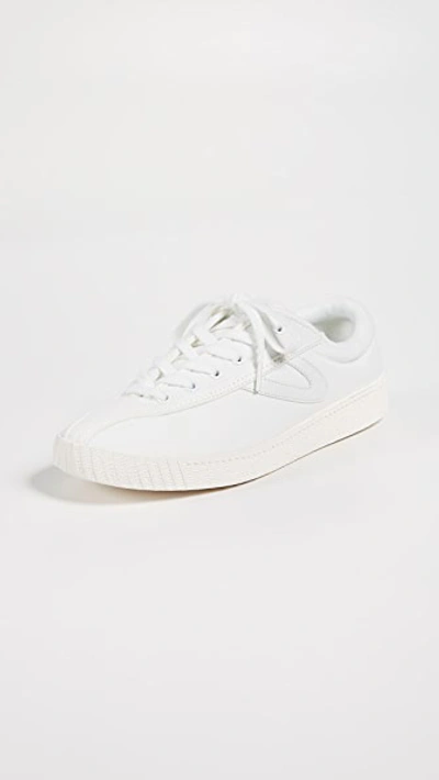 Shop Tretorn Nylite Plus Sneakers In White/white/white