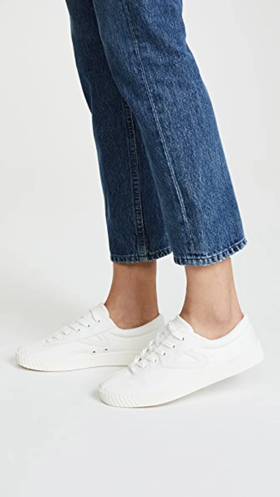 Shop Tretorn Nylite Plus Sneakers In White/white/white