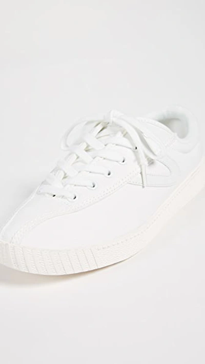 Shop Tretorn Nylite Plus Sneakers In White/white/white