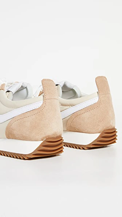 Rag & Bone Retro Runner Suede And Leather-trimmed Recycled Shell Sneakers In Oyster Grey