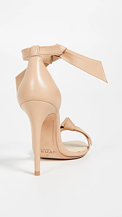 Alexandre Birman Clarita 100 Leather Sandals In Honey
