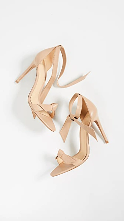 Alexandre Birman Clarita 100 Leather Sandals In Honey