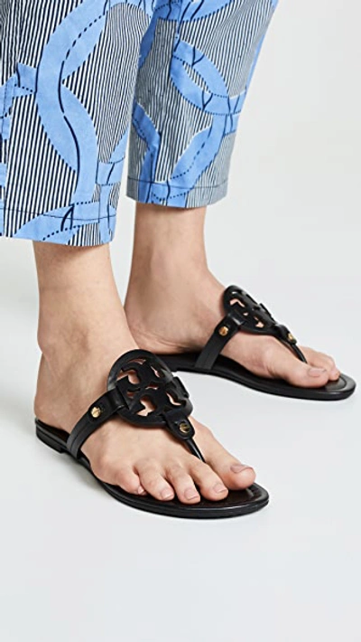 Tory Burch Miller Soft Sandal In Black