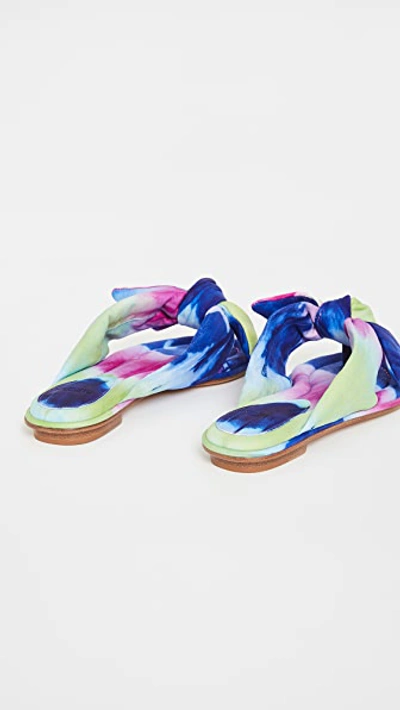 Shop Alexandre Birman Soft Clarita Flat Sandals In Bright