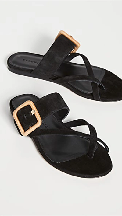 Shop Veronica Beard Salva Sandals In Black
