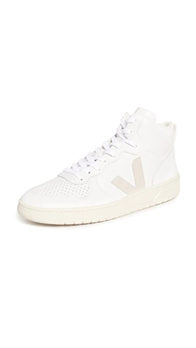 Shop Veja V-15 Sneakers Extra-white/natural