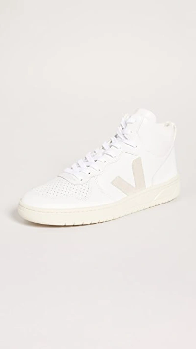 Shop Veja V-15 Sneakers Extra-white/natural