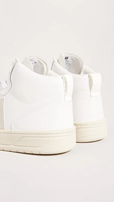 Shop Veja V-15 Sneakers Extra-white/natural