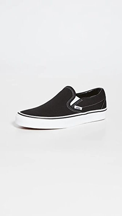 Shop Vans Ua Classic Slip On Sneakers Black