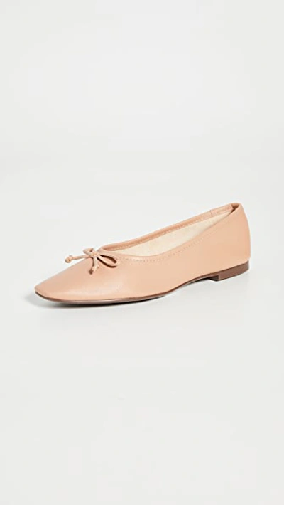 Schutz Arissa Flats Tan/honey Beige In Tan/honey Beige