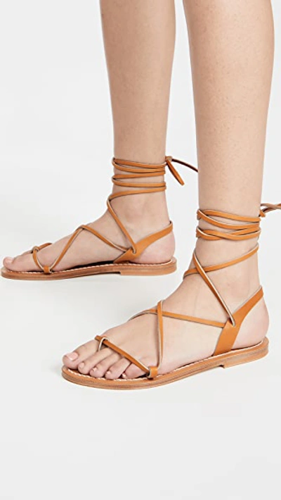 Shop Kjacques Lucile Sandals In Pul Natural