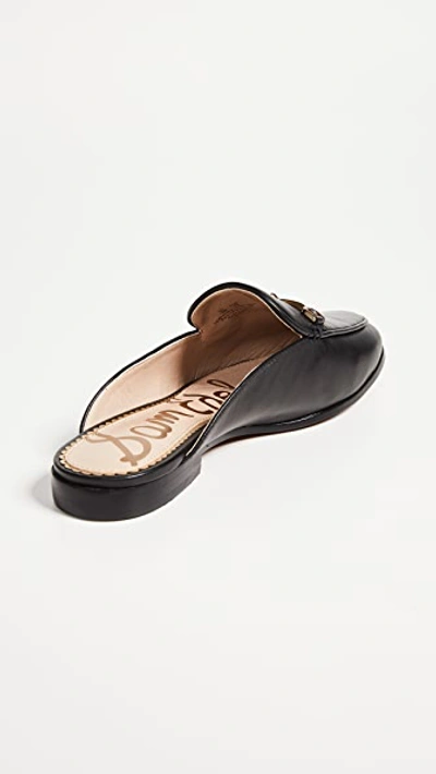 Sam Edelman Linnie Embellished Leather Slippers In Black