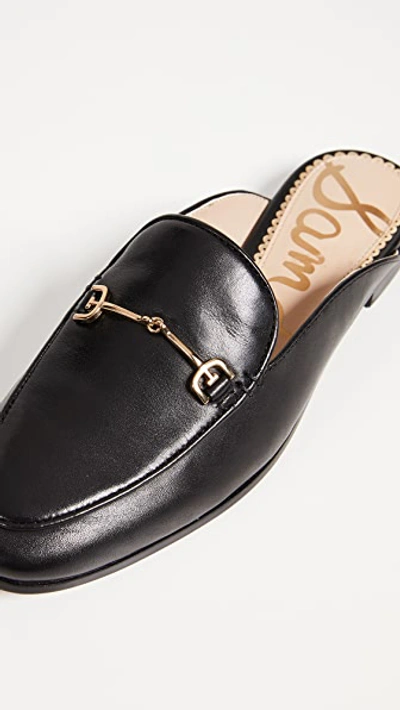 Sam Edelman Linnie Embellished Leather Slippers In Black