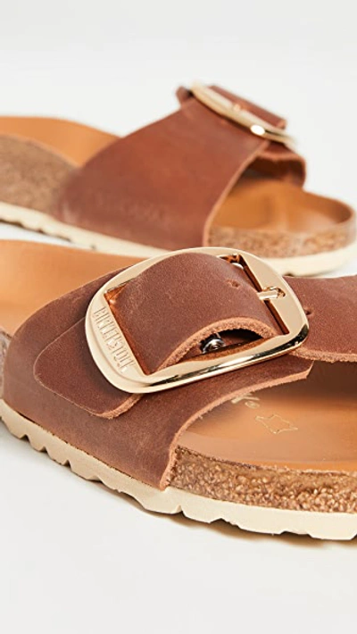 Shop Birkenstock Madrid Big Buckle Sandals Cognac