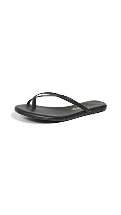 Tkees Riley Matte-leather Flip Flops In Sable