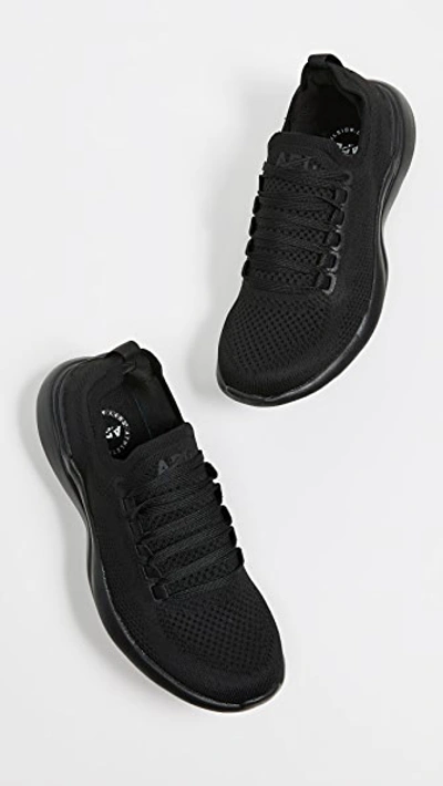 Shop Apl Athletic Propulsion Labs Techloom Breeze Sneakers In Black/black
